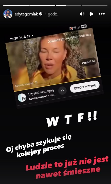 Edyta Górniak na Instastory
