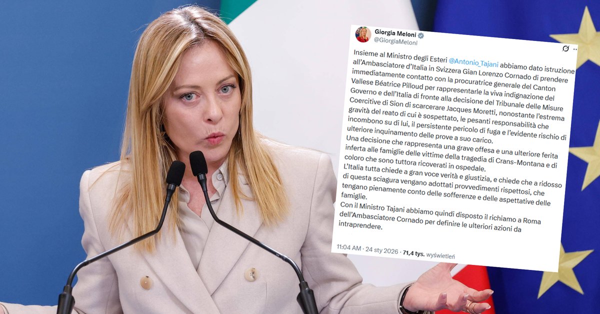 Właściciel baru w Crans-Montanie opuścił areszt. Ostra reakcja Włoch. "Zniewaga"