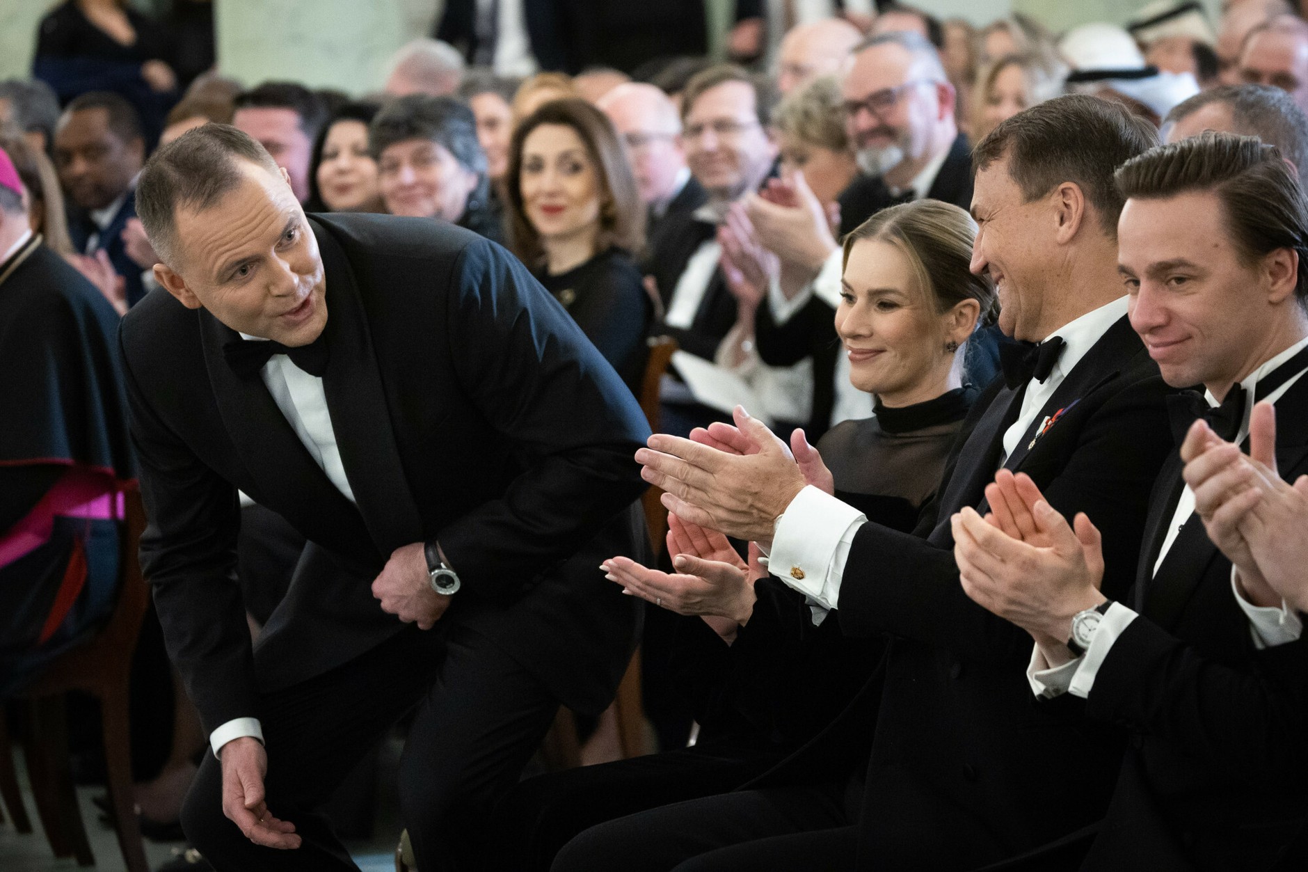 Karol Nawrocki, Marta Nawrocka i Radosław Sikorski