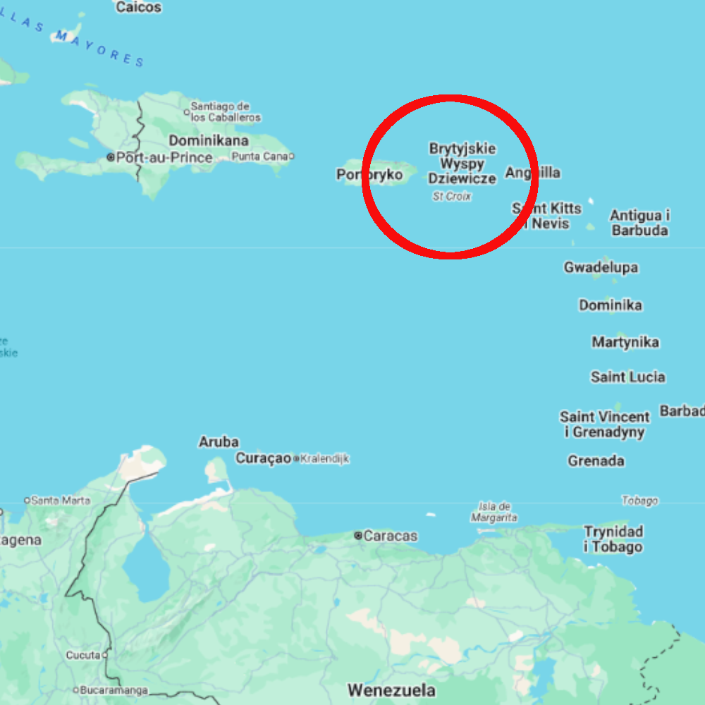 Wyspy Dziewicze, miejsce ataku rekina