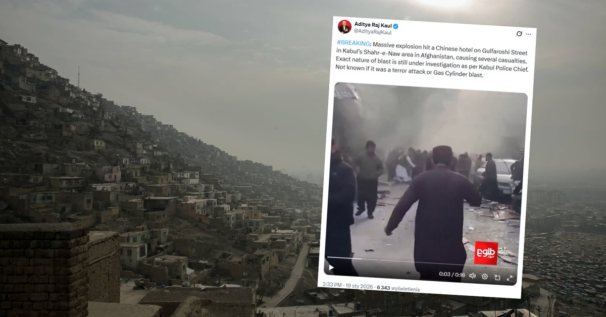 Wybuch w hotelu położonym obok ambasad w Kabulu. Są doniesienia o zabitych - Onet