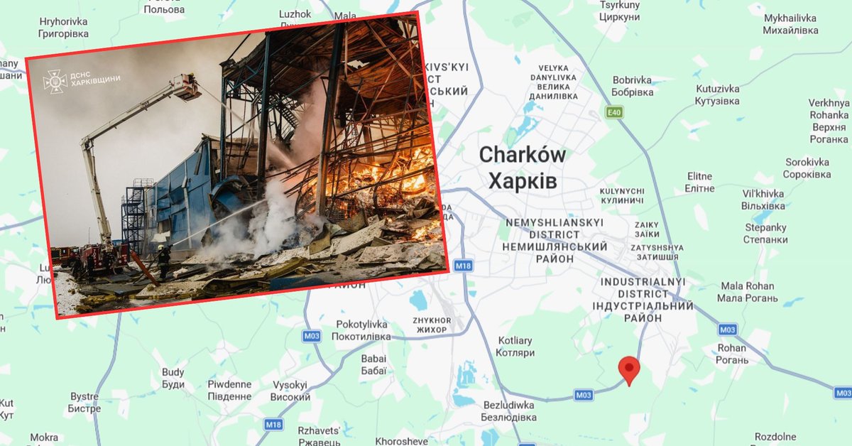 Fabryka amerykańskiej spółki stanęła w ogniu. Nocny atak Rosji na Ukrainę - Onet