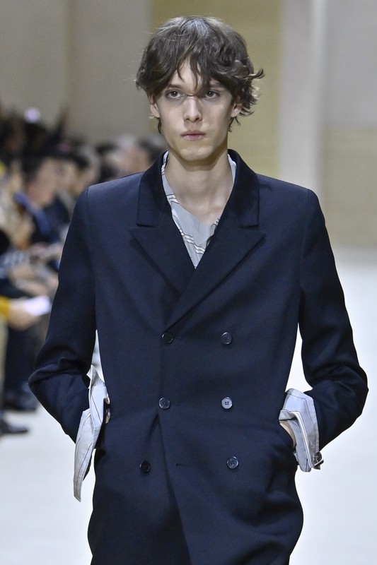 Mikołaj Księżopolski na pokazie Prady