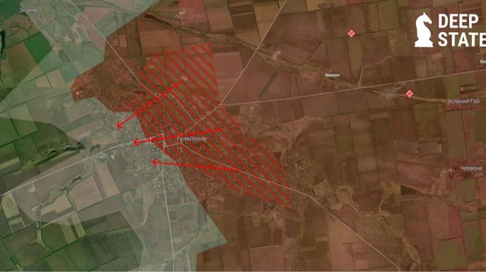 Natarcie Rosjan w okolicy Hulajpola