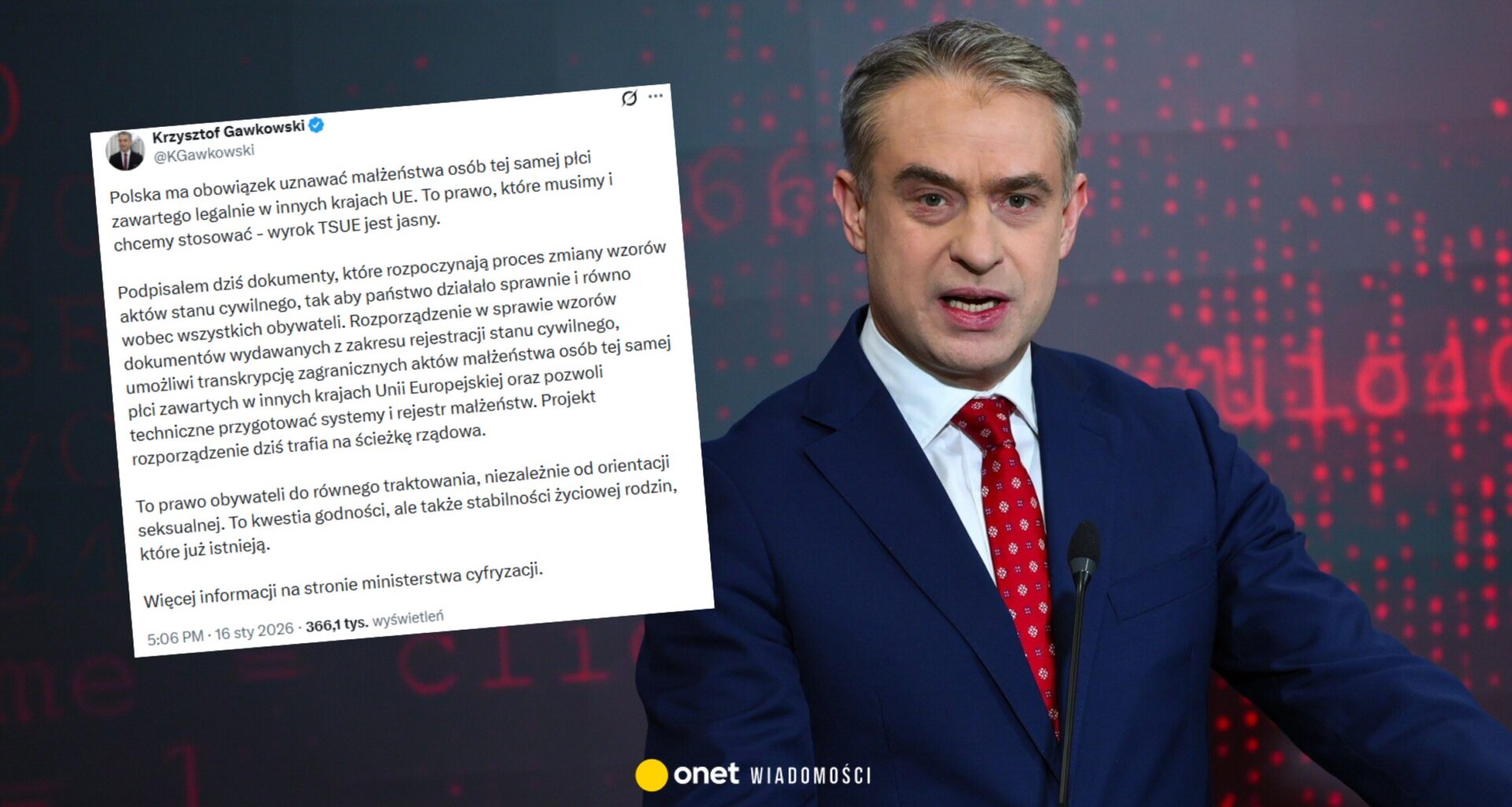 Groził spaleniem żywcem wicepremierowi Gawkowskiemu. To przy nim znaleźli