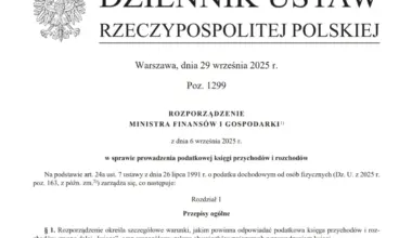 PKPiR - nowe rozporządzenie od 2026 roku. Zmiana terminu księgowania kosztów, dwie dodatkowe kolumny do KSeF, dowody księgowe i inne ważne zmiany