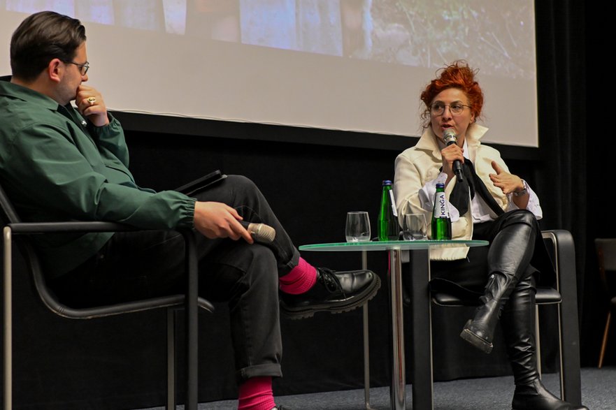 Małgosia Turzańska podczas spotkania z krakowskimi widzami