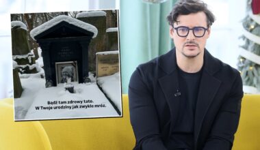 Mateusz Damięcki odwiedził grób ojca w rocznicę urodzin Macieja Damięckiego
