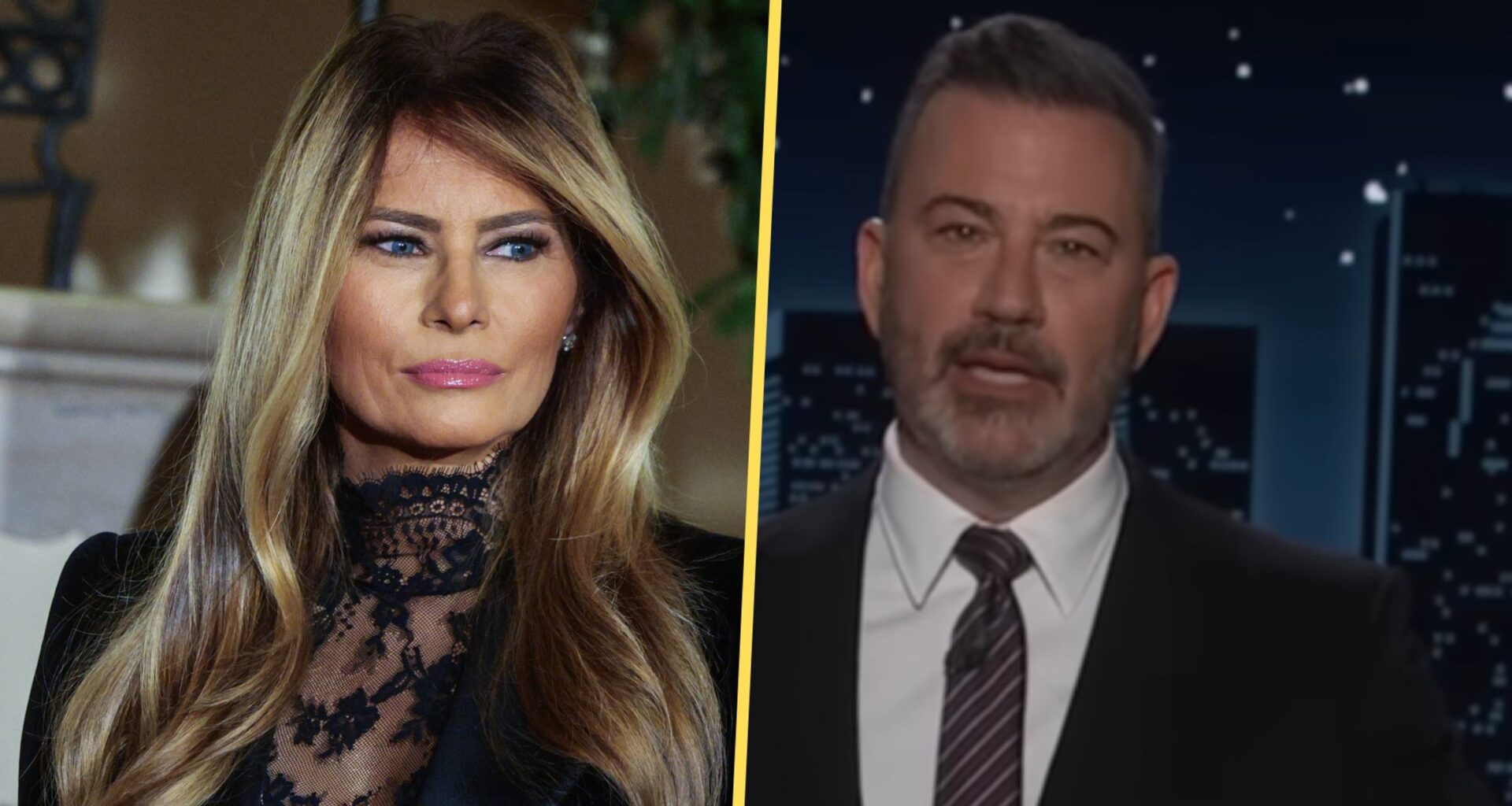 Jimmy Kimmel drwi z Melanii Trump (screenshot/YouTube/@JimmyKimmelLive)