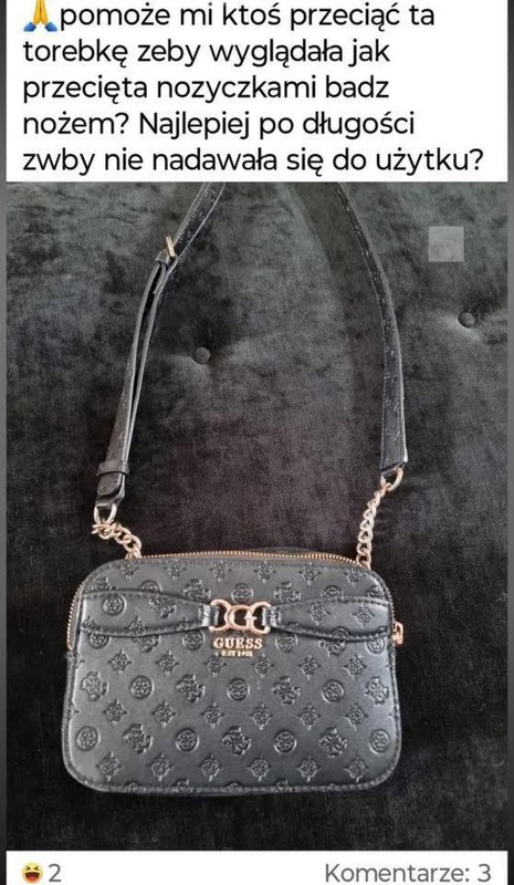 Prośba o przerobienie zdjęcia torebki