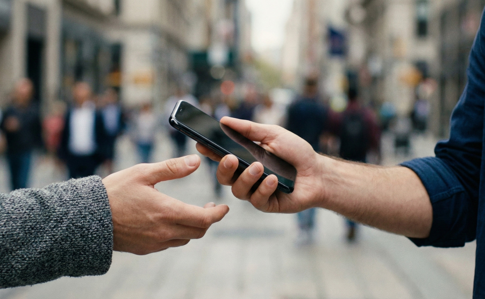 Pożyczył telefon nieznajomemu. Na drugi dzień ujrzał dziwny komunikat