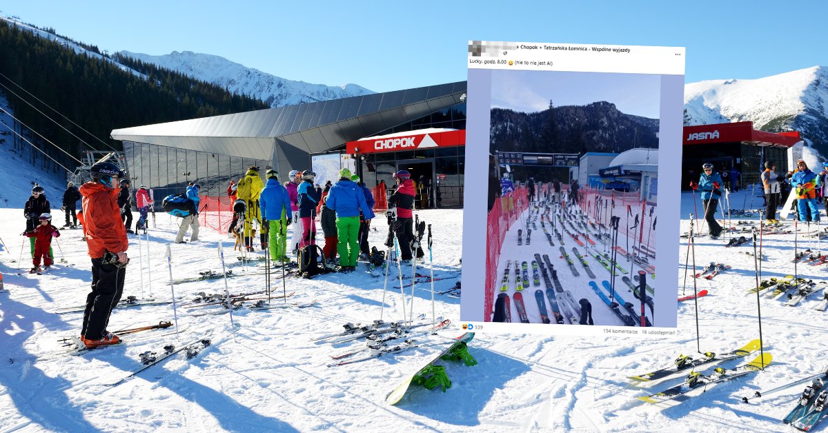 Pokazali zdjęcie ze stoku na Słowacji. "Nie, to nie jest AI"