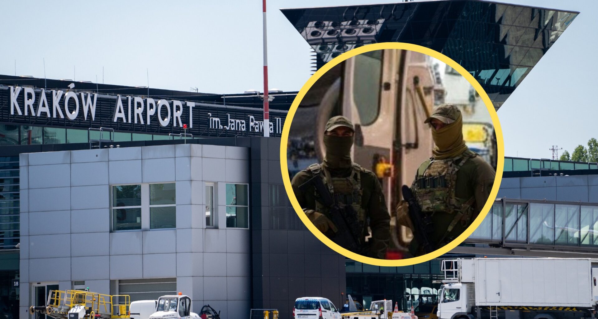 Samolot zawrócił na lotnisko w Krakowie (fot. screen: facebook.com/Karpacki.Oddzial.Strazy.Granicznej)