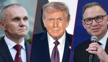 Gen. Roman Polko, prezydent USA Donald Trump i były prezydent Polski Andrzej Duda