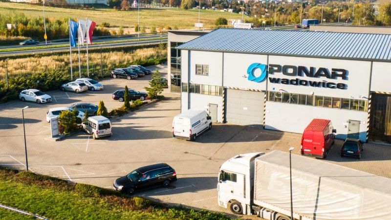Zakład w Łaziskach Górnych przedsiębiorstwa PONAR Wadowice.