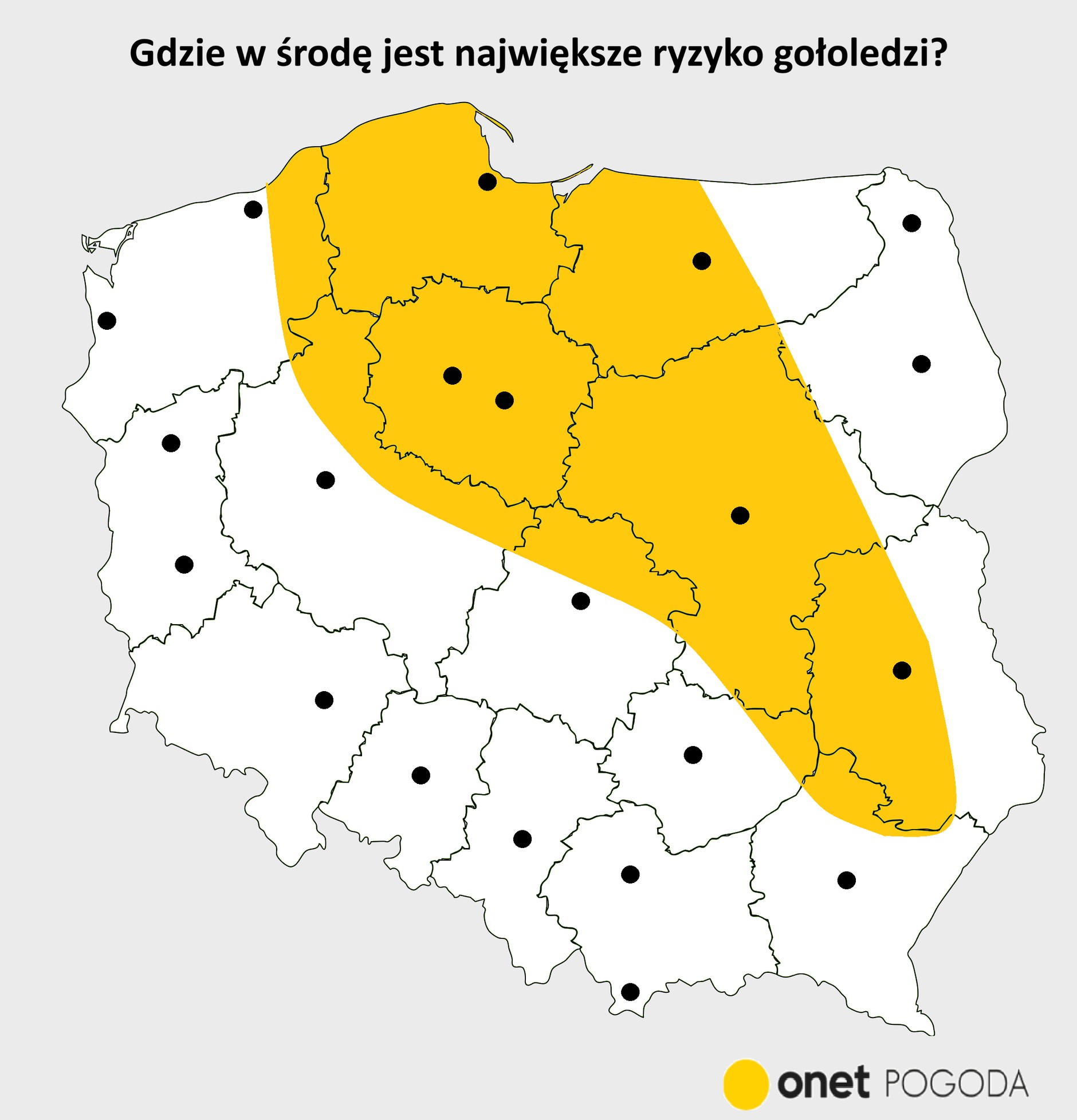 Marznące opady szczególnie dadzą się we znaki na wschodzie i częściowo północy kraju