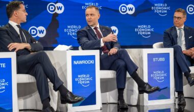 Karol Nawrocki w Davos. "Jestem zadowolony z tej odpowiedzi szefa NATO"