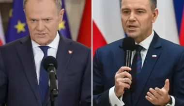 Premier Donald Tusk i prezydent Karol Nawrocki
