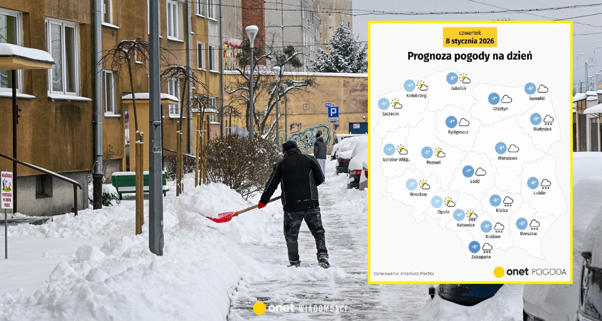 Dziś zaatakują nas nowe śnieżyce, a mróz będzie coraz większy. W nocy aż -20 st. C