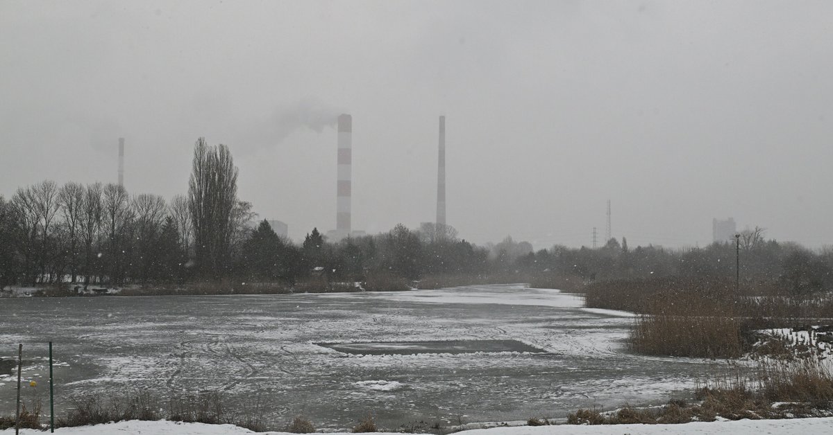 Jeziorko Czerniakowskie zimą