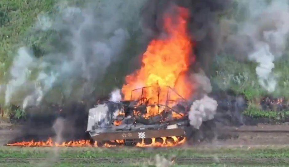 Zniszczony rosyjski bojowy wóz piechoty BMP-2