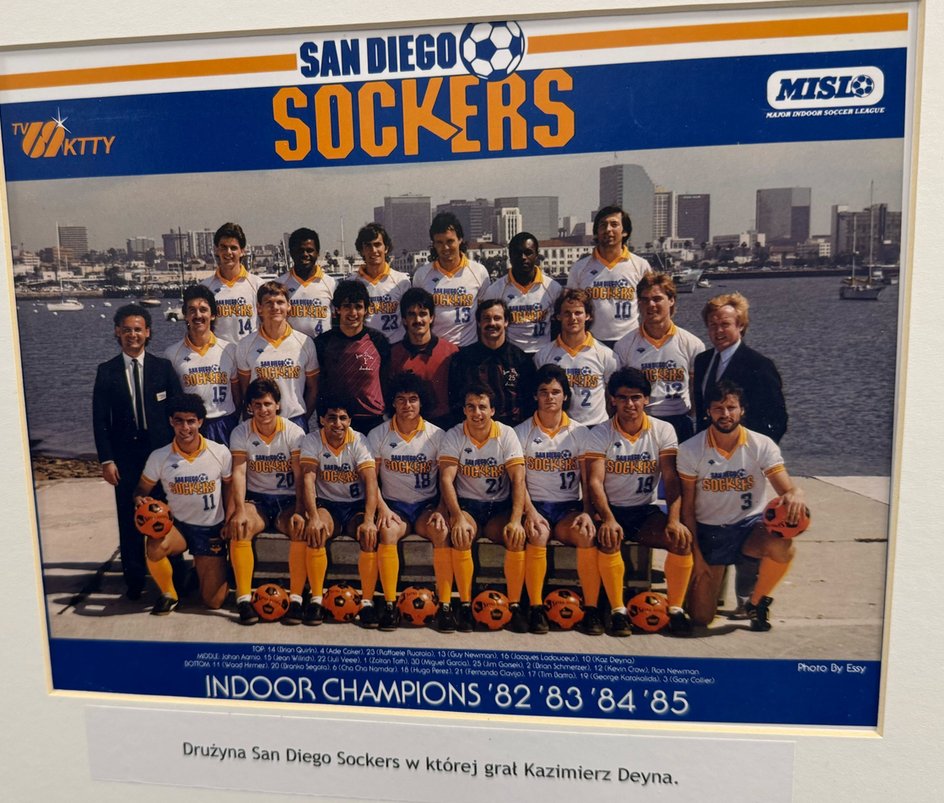 Drużyna San Diego Soccers z Deyną