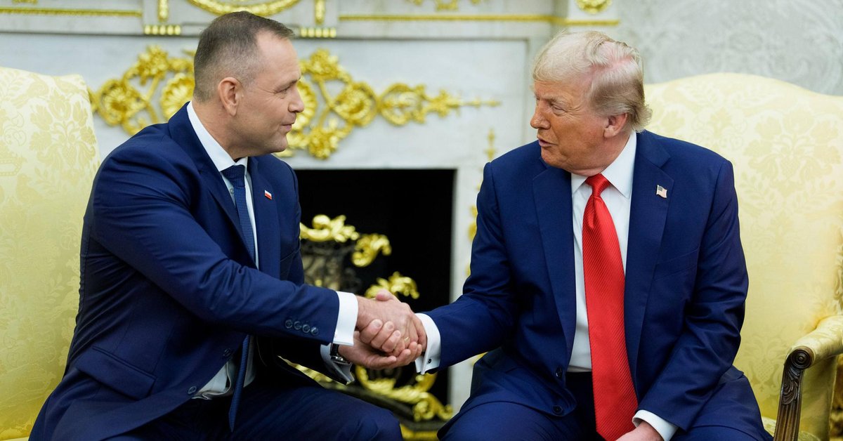 Prezydenci USA Donald Trump i Polski Karol Nawrocki we wrześniu 2025 r. w Białym Domu