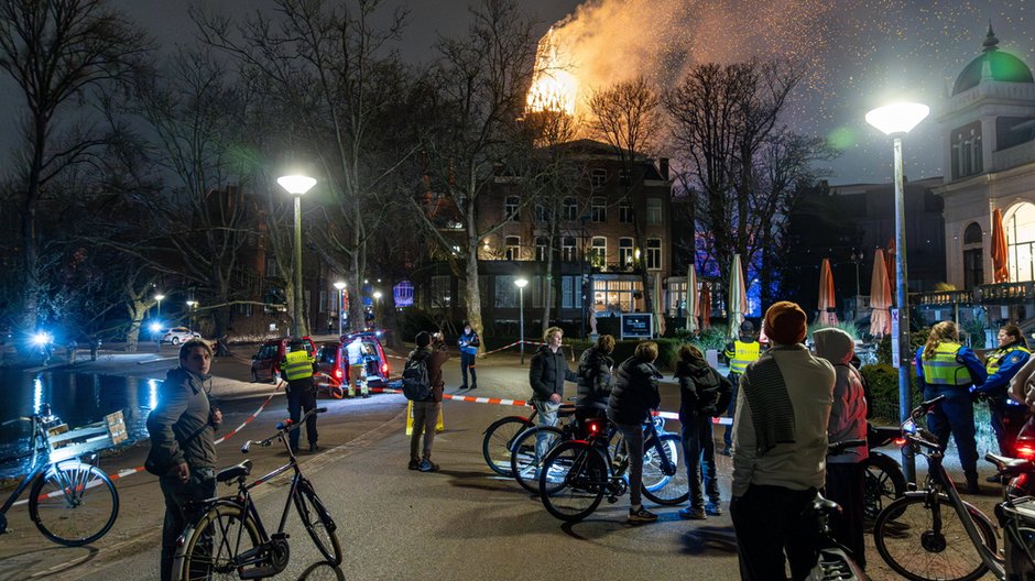 Pożar Vondelkerk w Amsterdamie