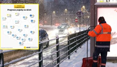 Noc zapowiada się bardzo zimno, a śnieg nie przestanie sypać