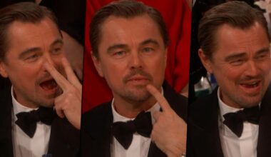 Leonardo DiCaprio podczas gali Złotych Globów