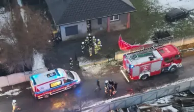 Tragiczny pożar budynku mieszkalnego w Myjomicach