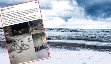 Przechadzał się ulicami Ustki, nagle wyciągnął telefon. "Totalny odlot"