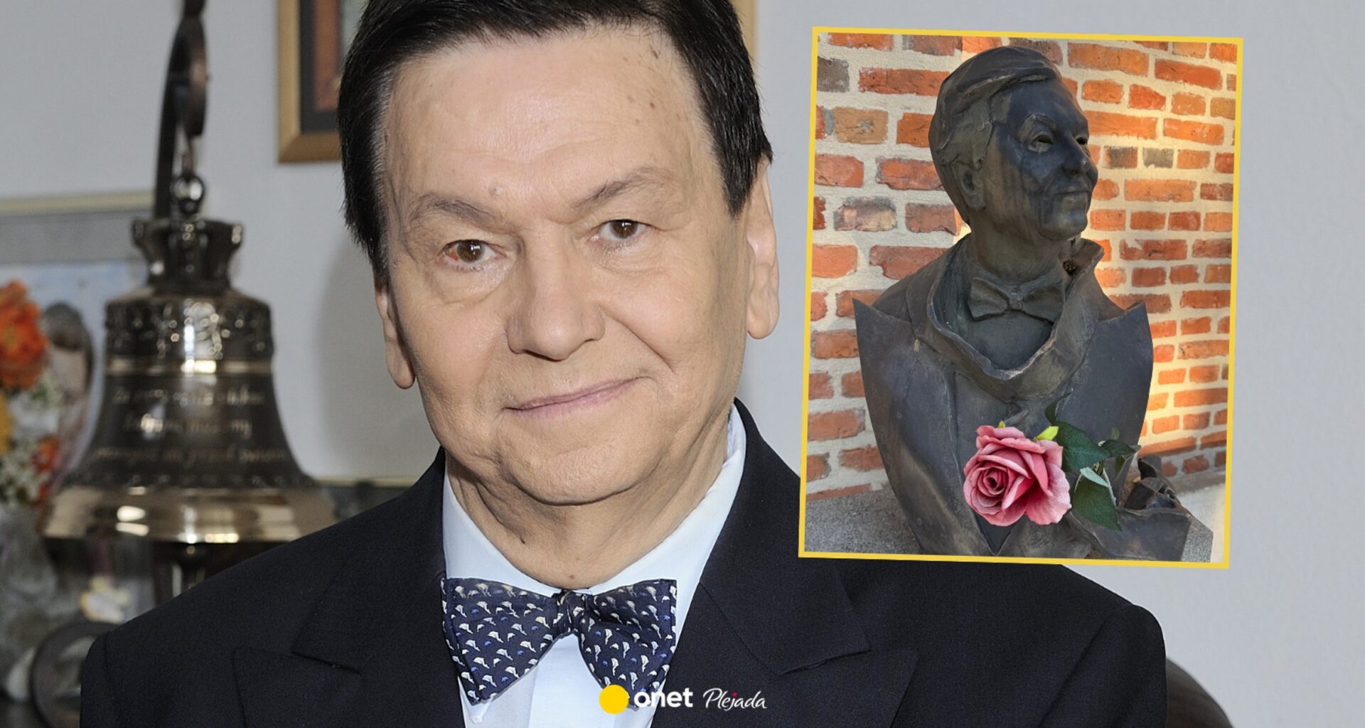 Tak wygląda grób Bogusława Kaczyńskiego. Wzrok przyciąga dumne popiersie