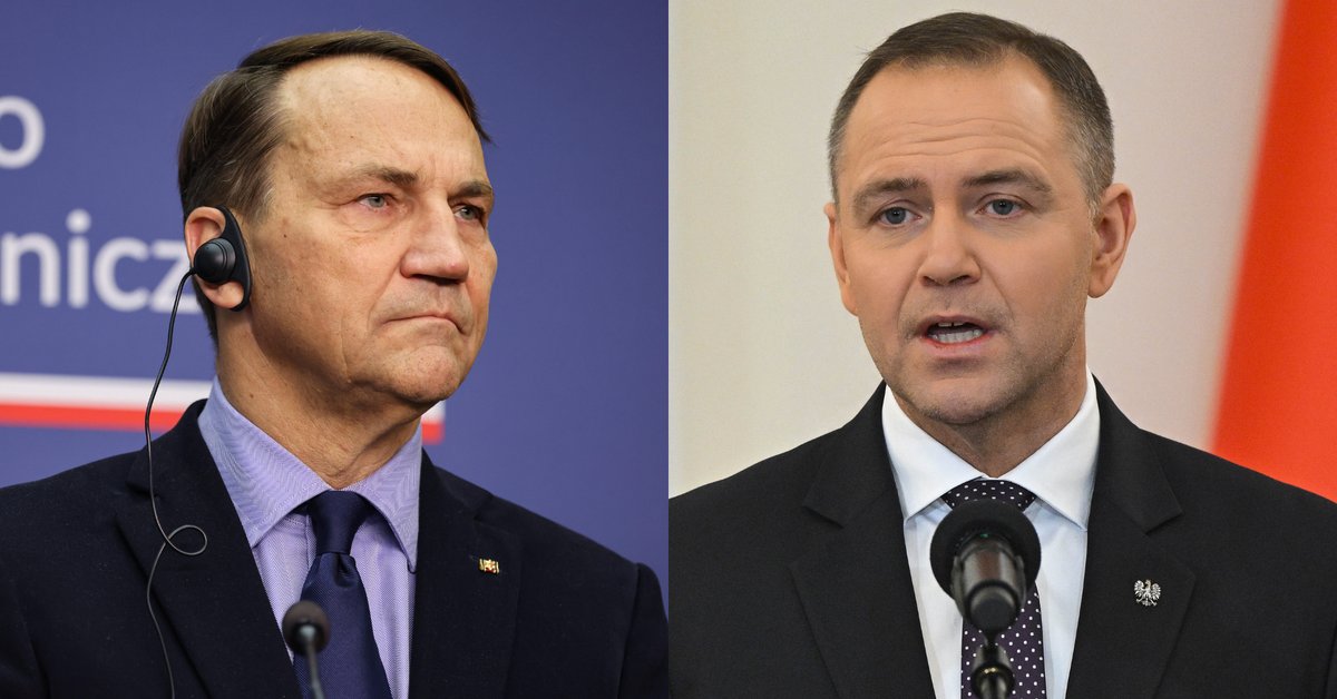 Od lewej: Radosław Sikorski i Karol Nawrocki