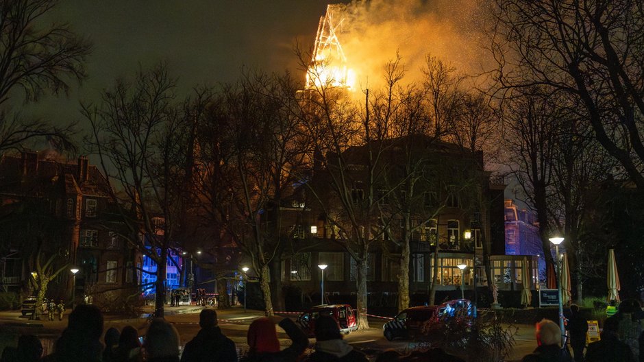 Pożar Vondelkerk w Amsterdamie