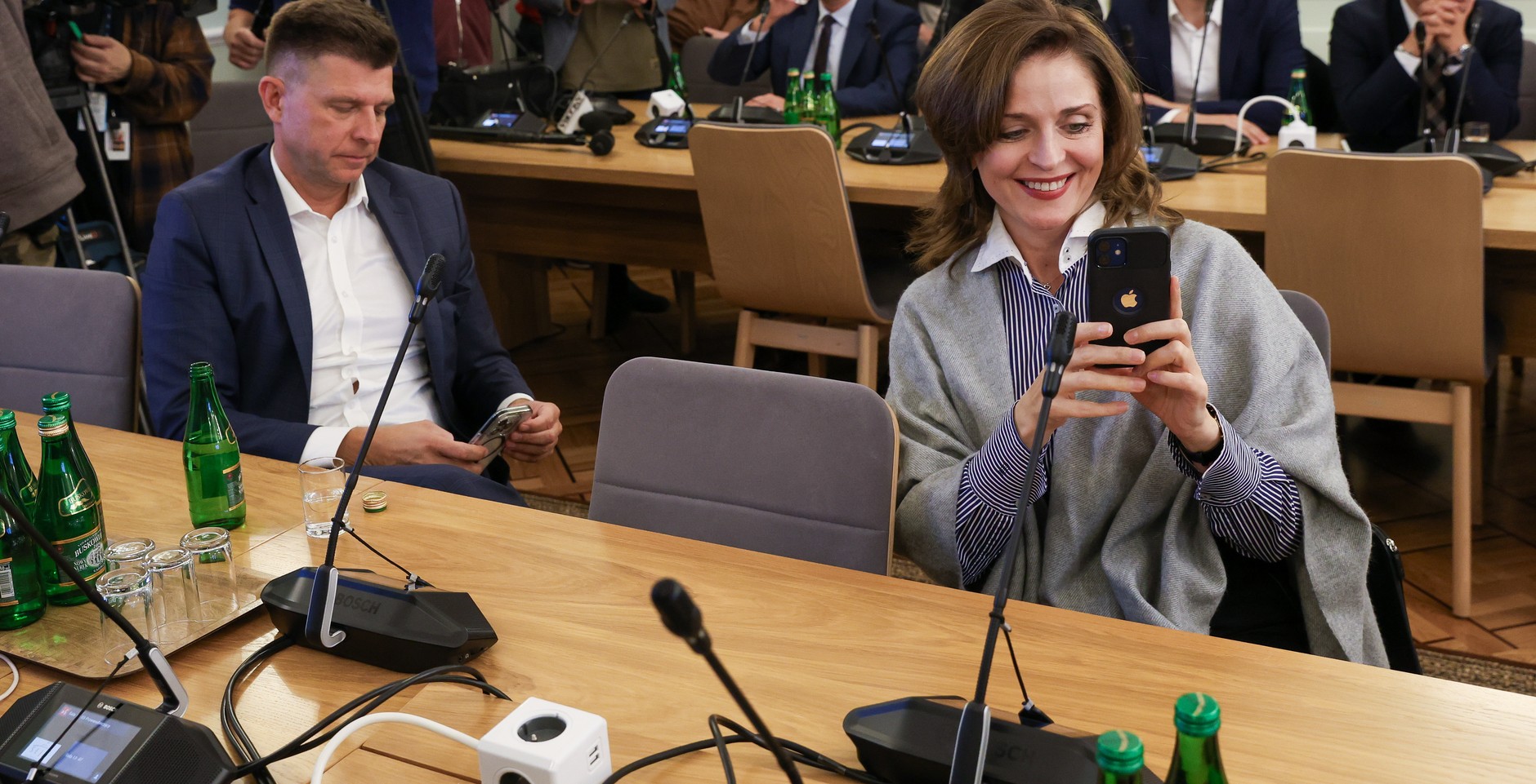 Politycy Polski 2050 Joanna Mucha i Ryszard Petru