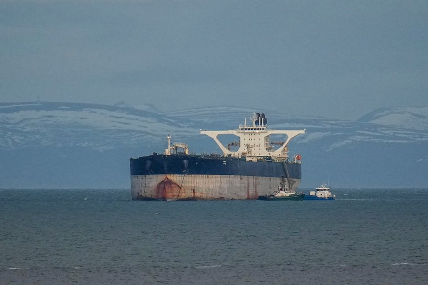 Rosyjski tankowiec Marinera, wcześniej znany jako Bella 1, który 7 stycznia 2026 r. został przejęty przez USA za łamanie sankcji (zdj. ilustracyjne)