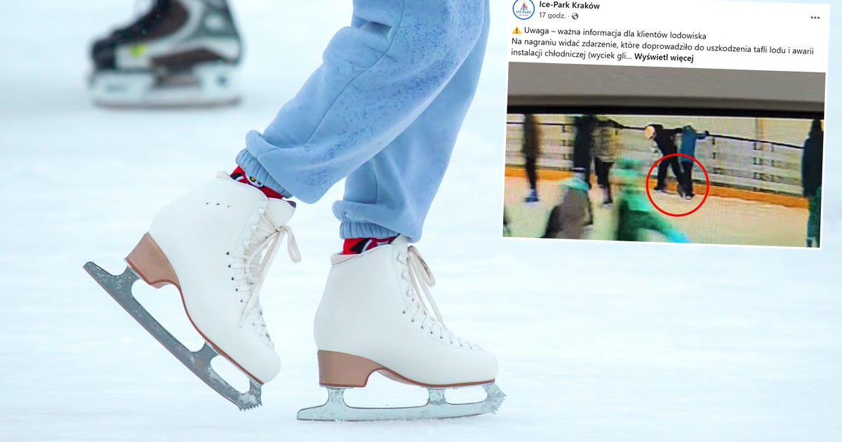 Kraków. Nagranie z lodowiska. Pokazuje, co z premedytacją zrobił klient