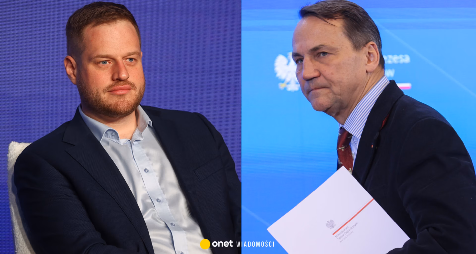 "Hej, kretynie". Poseł PiS broni Sikorskiego i uderza w człowieka Putina