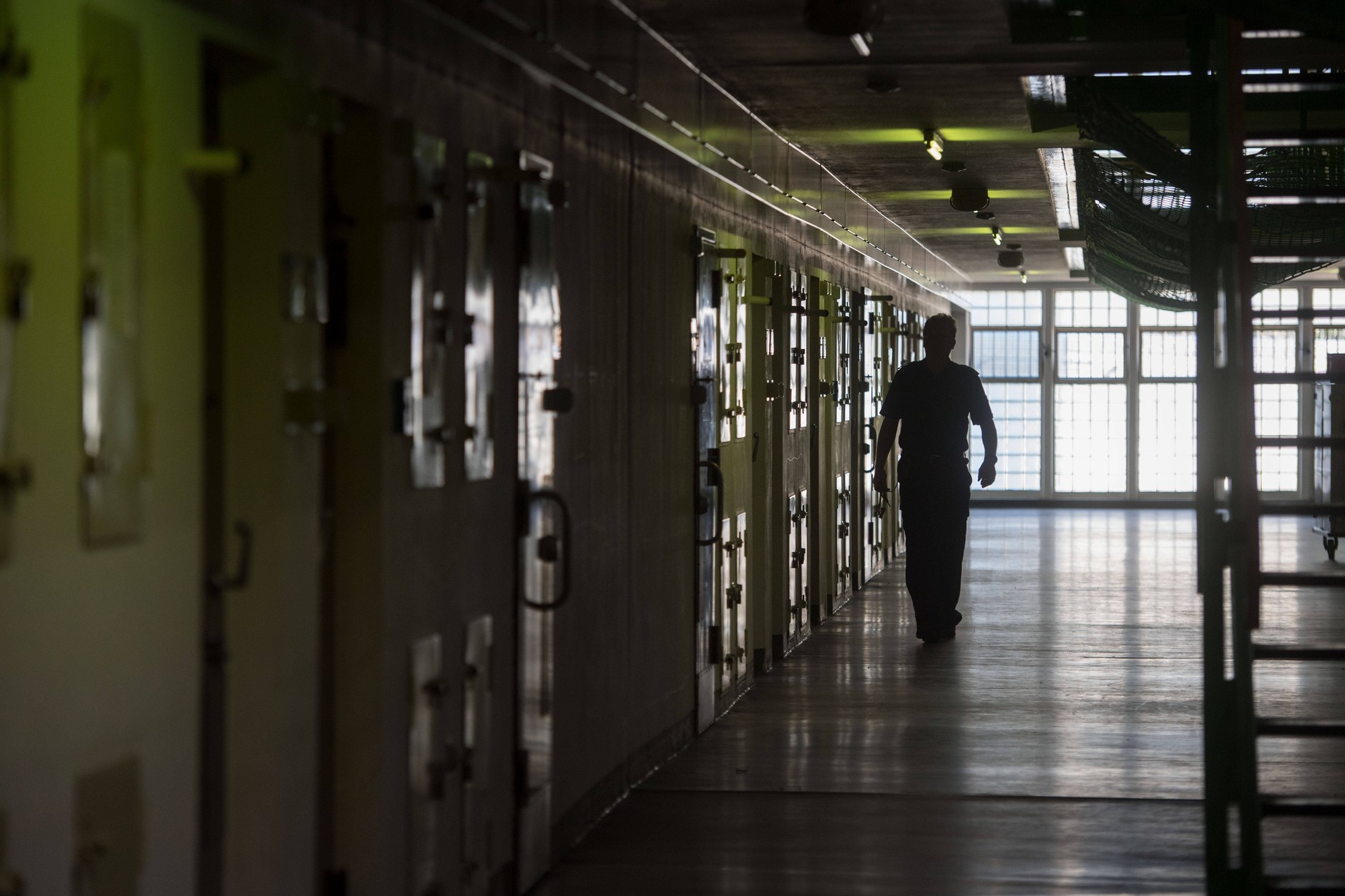 Korytarz w więzieniu Stammheim w Stuttgarcie, Niemcy, 17 maja 2017 r.
