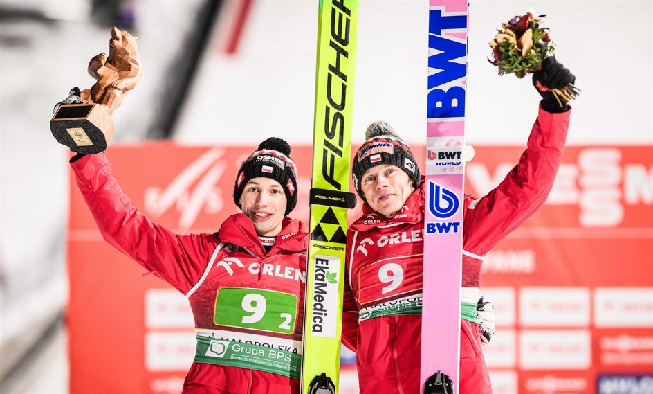 Kacper Tomasiak i Dawid Kubacki