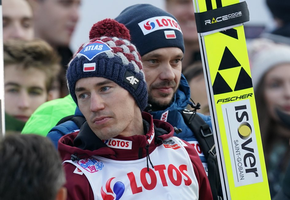 Kamil Stoch i Michal Doleżal
