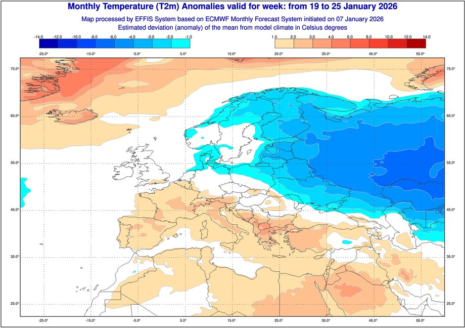 Początek drugiej połowy stycznia powinien przynieść ocieplenie