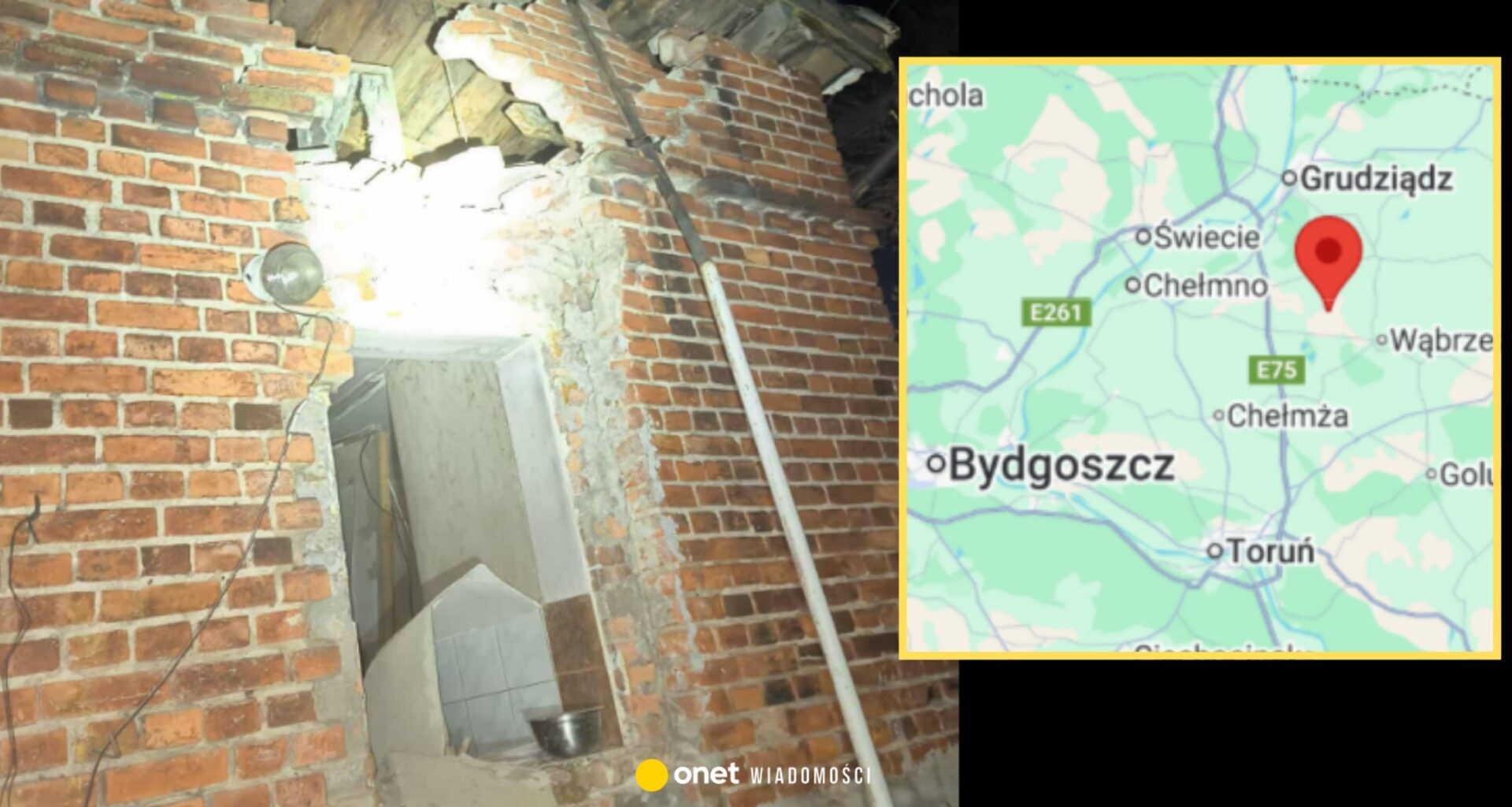 Wybuch pieca w Nowej Wsi Królewskiej. Ojciec wydobył niemowlę spod cegieł