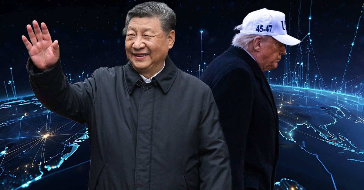 Na zdjęciu głównym przewodniczący Chin Xi Jinping oraz prezydent Stanów Zjednoczonych Donald Trump. W tle mapa świata (zdj. ilustracyjne)