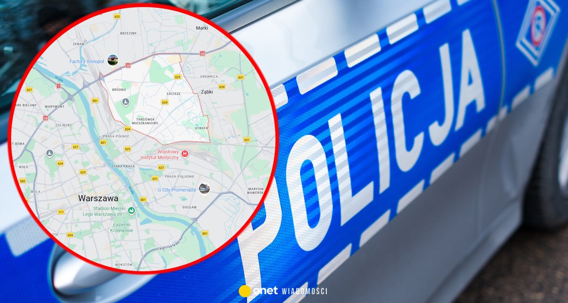 Tragedia na Targówku. Dwie ofiary śmiertelne, mężczyzna zabarykadował się w domu