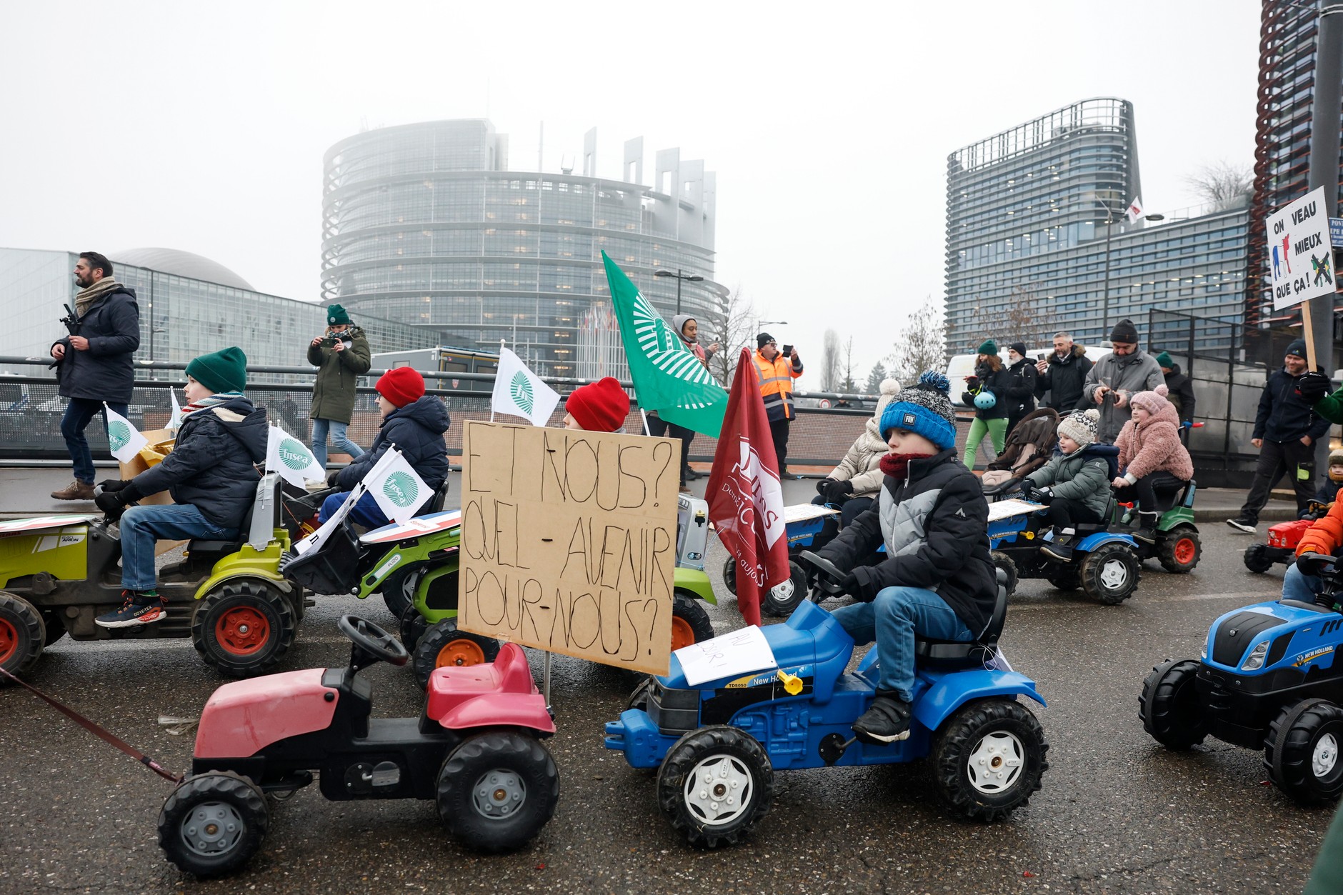 Protest rolników w Strasburgu