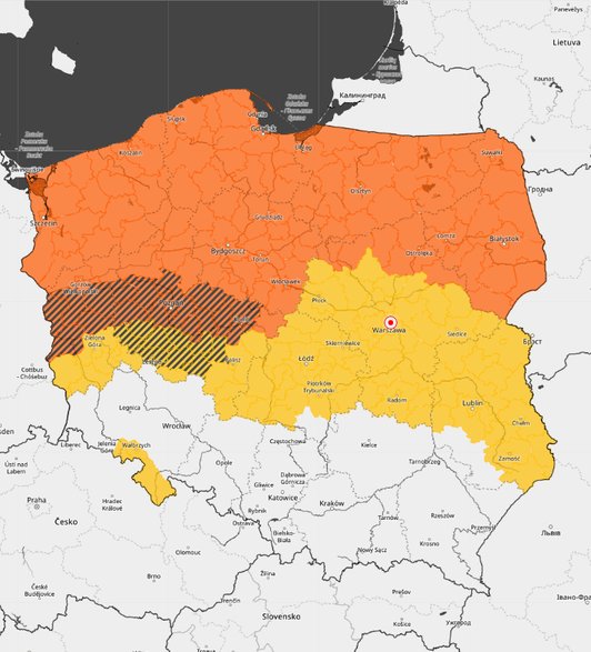 IMGW wydał ostrzeżenia przed marznącymi opadami powodującymi gołoledź
