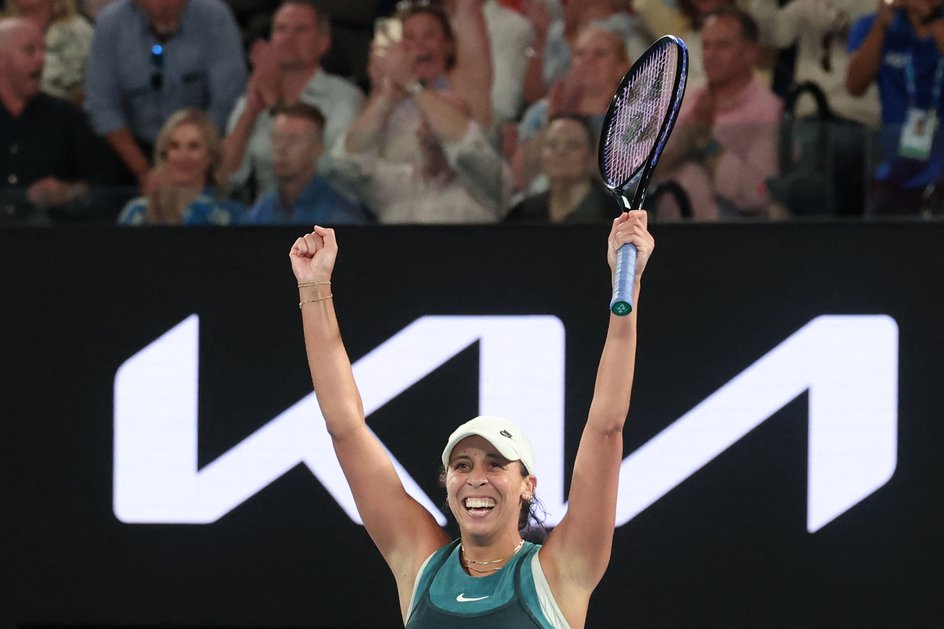 Madison Keys i wielkie logo marki Kia