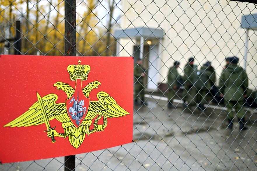 Punkt werbunkowy w Rostowie nad Donem, Rosja, 31 października 2022 r.